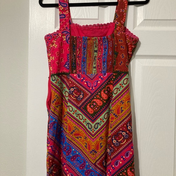 Farm Rio Womens Bandana Tank Mini Dress sz M - Picture 3 of 7
